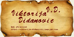 Viktorija Didanović vizit kartica